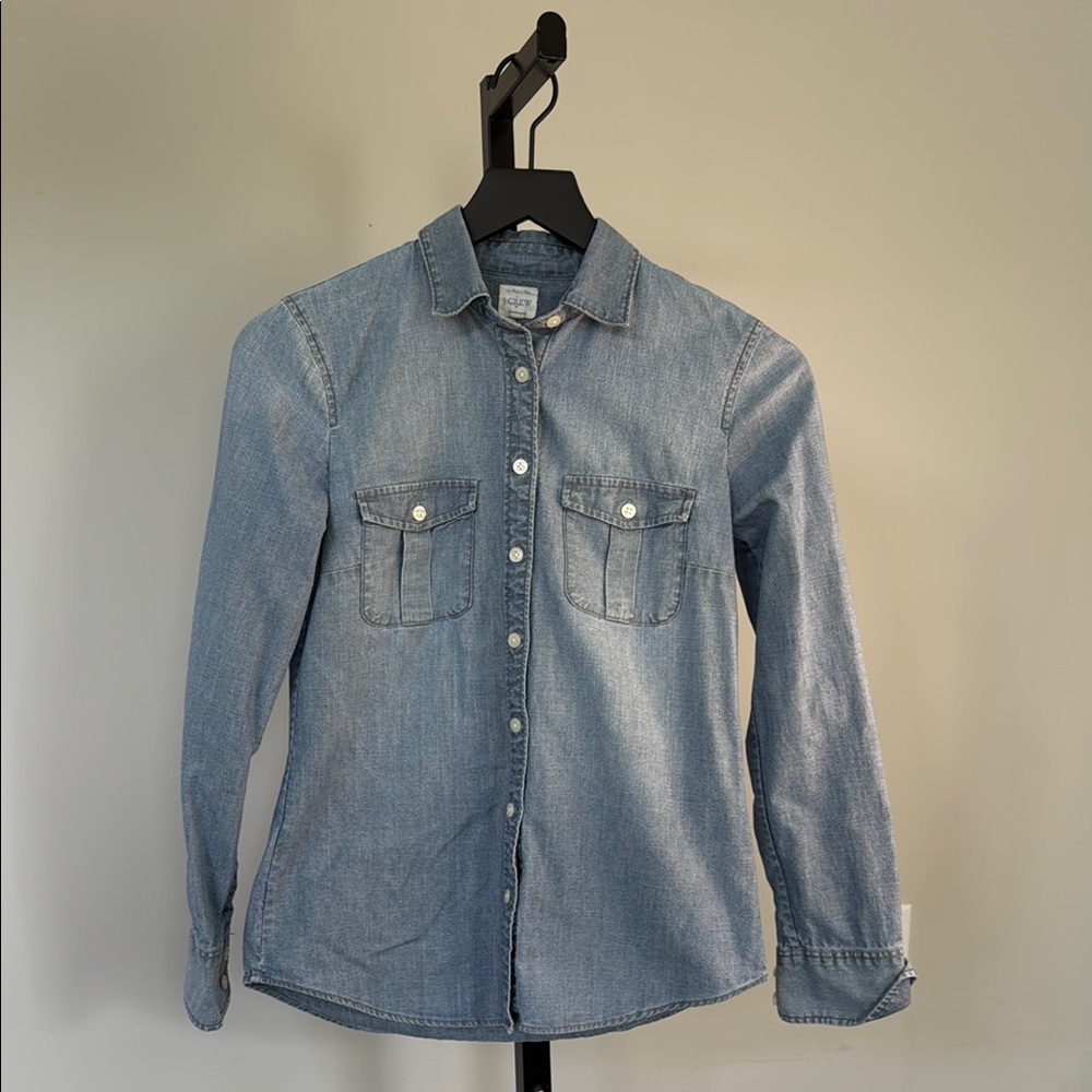J Crew the perfect shirt button down shirt XXS - Picture 1 of 2